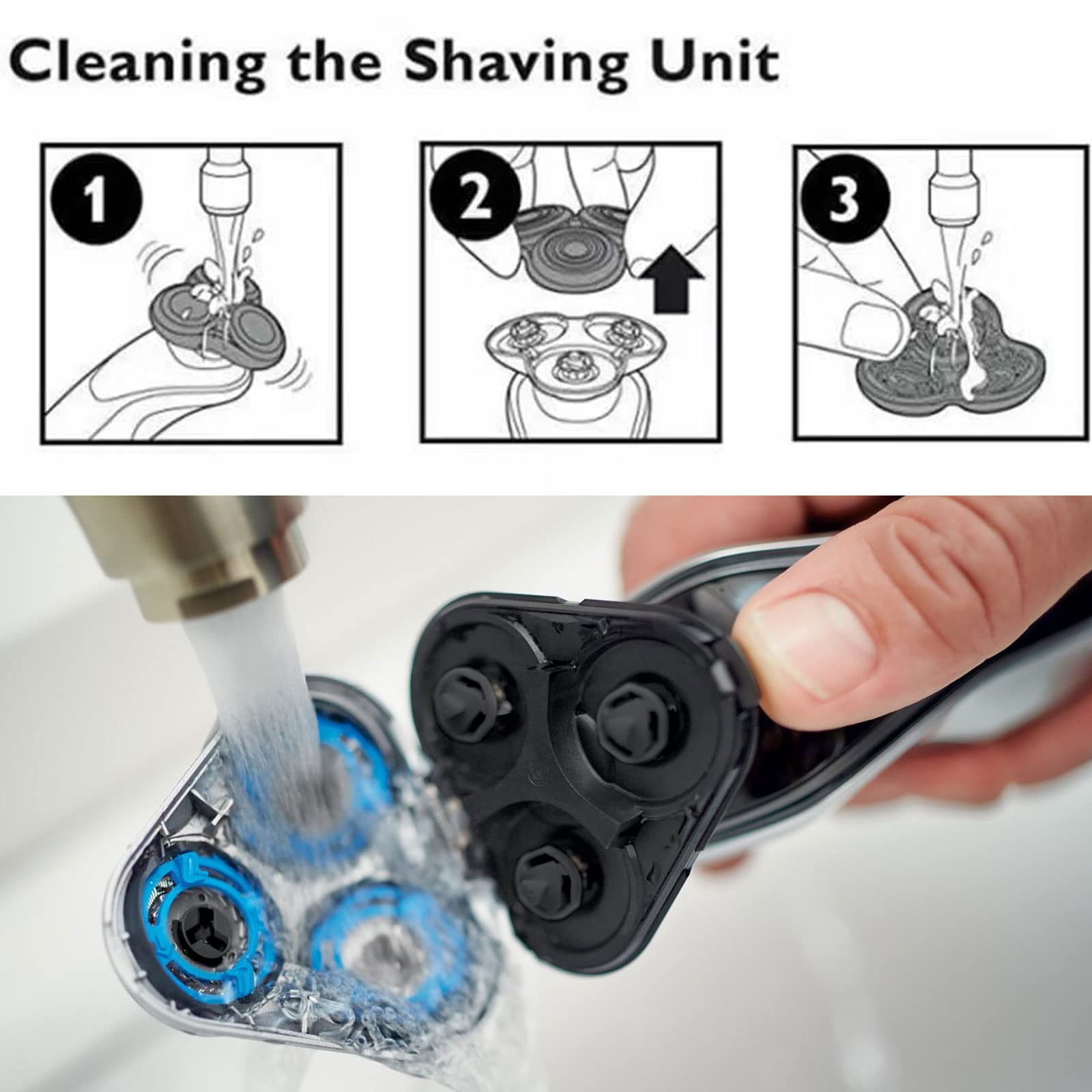Sh50/52 Shaver Replacement Heads For Philips Norelco Series 5000 Shaver, New Upgrade Shaver Replacement Blades Compatible With A